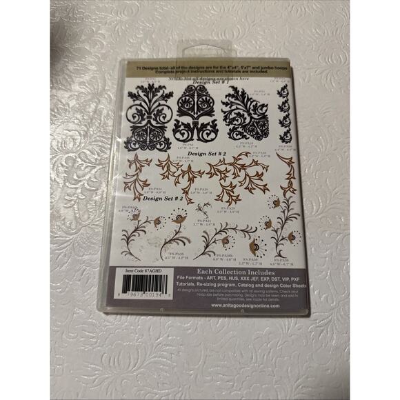 POSHABILITIES Anita Goodesign Embroidery Machine Design CD 87AGHD EUC - Picture 2 of 4